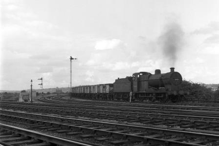 BR(M) 4F class 44101 at Derby North Junction, Derbyshire with a Southbound Coal Empties on Thursday 25 Aug 1960 - J.H.W. Kent [200484]