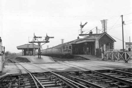 BR(S) Class 2-HAL at Ford Station, West Sussex with a Portsmouth Harbour - Brighton (60) service on Wednesday 25 Mar 1970 - J.H.W. Kent [200803]