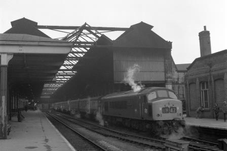 BR Class 45 D67 'Royal Artilleryman' at Leicester, London Road, Leicestershire circa 01 Mar 1970 - J.H.W. Kent [200805]