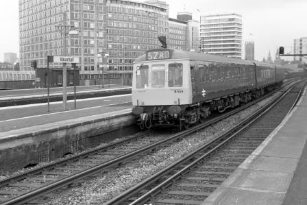 BR(S) Class 118 B468 at Vauxhall Station, Greater London with the 1.54pm Waterloo - Marsh Junction Depot service on Friday 12 Jul 1974 - J. Scrace [233331]