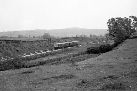 BR(M) Class 108 at Silverdale, Cumbria with the 2.20pm Lancaster to Barrow on Sunday 23 May 1976 - J. Scrace [233409]