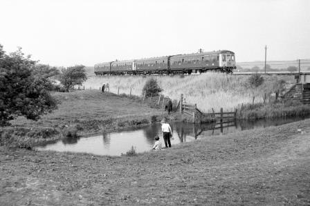 BR(M) Class 108 at Silverdale, Cumbria with the 3.34pm Barrow to Lancaster on Sunday 23 May 1976 - J. Scrace [233410]