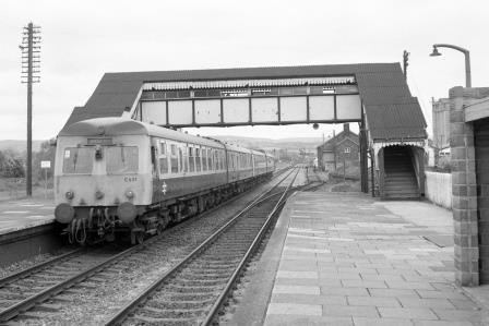 BR(W) Class 120 C.601 at Craven Arms Station, Shropshire with the 10.49am Shrewsbury to Swansea on Saturday 05 Jun 1976 - J. Scrace [233413]