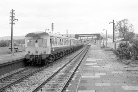 BR(W) Class 120 C.601 at Craven Arms Station, Shropshire with the 10.49am Shrewsbury to Swansea on Saturday 05 Jun 1976 - J. Scrace [233414]