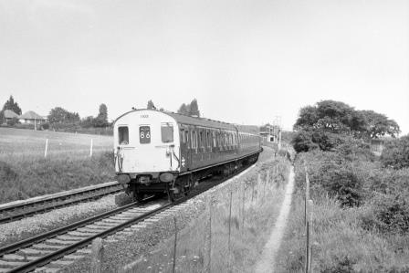 BR(S) Class 204 1103 at Hamble, Hampshire with the 1.26pm Portsmouth Harbour - Southampton service on Saturday 26 Jun 1976 - J. Scrace [233416]