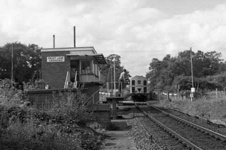 BR(S) Class 207 1313 & BR(S) Class 207 1306 at Frost Lane, Hampshire with the "SEG The Marchwood Volunteer" Rail Tour on Saturday 22 Jul 1978 - J. Scrace [233487]