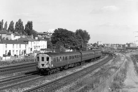 BR(S) Class 205 1102 at Southampton, Hampshire with the 2.03pm Portsmouth & Southsea - Salisbury service on Friday 15 Sep 1978 - J. Scrace [233492]