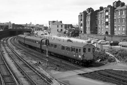BR(S) Class 205 1129 at Fratton, Hampshire with the 1.07pm Portsmouth Harbour - Salisbury service on Saturday 28 Jul 1979 - J. Scrace [233509]