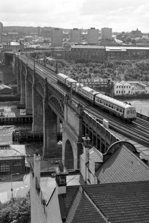 BR(E) Class 101 at Newcastle, Tyne and Wear with the 11.42am Sunderland to Newcastle on Saturday 22 Aug 1981 - J. Scrace [233565]