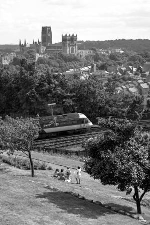 BR(E) Class 43 E43080 at Durham, Durham with the 12.45pm Edinburgh to London (King's Cross) on Saturday 22 Aug 1981 - J. Scrace [233574]