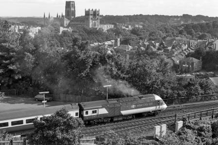 BR(E) Class 43 43099 at Durham, Durham with the 2.00pm Edinburgh to London (King's Cross) on Saturday 22 Aug 1981 - J. Scrace [233575]