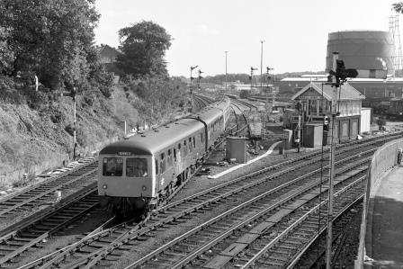 BR(E) Class 105 at Norwich Thorpe Junction, Norfolk on Wednesday 22 Sep 1982 - J. Scrace [233610]