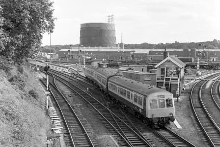 BR(E) Class 101 E50151 at Norwich Thorpe Junction, Norfolk on Wednesday 22 Sep 1982 - J. Scrace [233616]