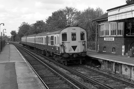 BR(S) Class 205 1108 at Sanderstead Station, Greater London with the 3.44pm London Bridge - Uckfield service on Friday 13 May 1983 - J. Scrace [233628]