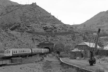 BR(W) Class 101 at Blaenau Ffestiniog, Gwynedd with the 11.05am Llandudno - Blaenau Ffestiniog service on Friday 25 May 1984 - J. Scrace [233646]