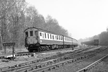 BR(S) Class 201 1004 at Mountfield Sidings, East Sussex with the 11.33am Hastings - Charing Cross service on Saturday 15 Mar 1986 - J. Scrace [233723]