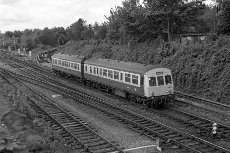 BR(W) Class 101 C800 at Sutton Bridge Junction, Greater London with the 5.22am Swansea - Shrewsbury service on Saturday 24 May 1986 - J. Scrace [233745]