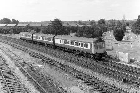 BR(W) Class 117 L408 at Oxford, Oxfordshire with the 10.17am Didcot - Oxford service on Thursday 03 Jul 1986 - J. Scrace [233756]