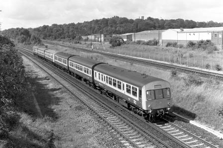 BR(S) Class 101 L837 at Coulsdon, Greater London with an Empty Stock on Tuesday 12 Jul 1988 - J. Scrace [233842]