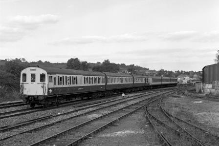 BR(S) Class 205 205023 at Crowborough, East Sussex with an Oxted - Uckfield service on Saturday 01 Oct 1988 - J. Scrace [233853]