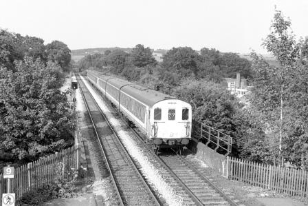 NSE Class 205 205025 at Crowborough, East Sussex with the 5.03pm London Bridge - Uckfield service on Tuesday 12 Jul 1994 - J. Scrace [234051]