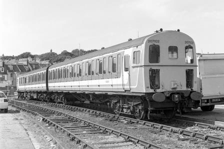 NSE Class 207/1 207102 at Hastings, East Sussex on Sunday 14 Aug 1994 - J. Scrace [234065]