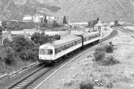 Regional Railways Class 101 101680 at Blaenau Ffestiniog, Gwynedd with the 9.34am Llandudno - Blaenau Ffestiniog service on Tuesday 15 Aug 1995 - J. Scrace [234083]