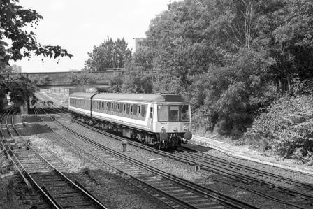 NSE Class 117 117701 at Kensington Olympia, Greater London with the 1.44pm Willesden Junction (HL) - Clapham Junction service on Thursday 20 Jul 1995 - J. Scrace [234085]