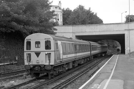 NSE Class 207/2 207201 at Lewes, East Sussex with the 9.48am Ashford - Brighton service on Thursday 13 Jul 1995 - J. Scrace [234092]