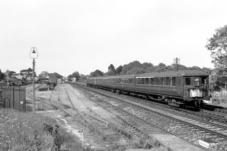 BR(S) Class 2-BIL 2010 at Hassocks, West Sussex with the 2.45pm Victoria - Brighton service on Friday 31 May 1968 - J. Scrace [234146]