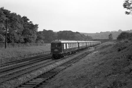 BR(S) Class 5-BEL 3052 at Hassocks, West Sussex with the 5.25pm Brighton - Victoria "Brighton Belle" on Thursday 03 Sep 1964 - J. Scrace [234256]