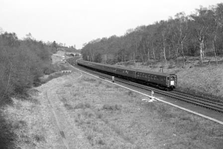 BR(S) Class 4-BEP 7001 at Balcombe Tunnel Junction, West Sussex with the 12.00pm Victoria - Brighton service on Sunday 19 Mar 1967 - J. Scrace [234357]