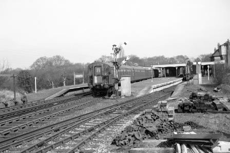 BR(S) Class 4-CIG 7301 at Christ's Hospital Station, West Sussex with a Crew Training Trip on Saturday 13 Mar 1965 - J. Scrace [234377]