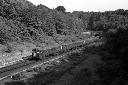 BR(S) Class 4-CIG 7312 at Balcombe Tunnel, West Sussex with the 4.30pm Ore - Victoria service on Saturday 15 Jun 1968 - J. Scrace [234387]