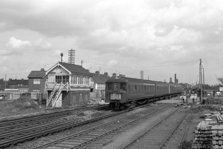 BR(S) Class 2-BIL 2035 at Shoreham, East Sussex with the 1.00pm Brighton to Littlehampton on Monday 28 Apr 1969 - J. Scrace [234495]