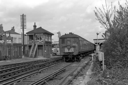 BR(S) Class 2-BIL 2037 at Portslade, East Sussex with the 3.30pm Brighton to Littlehampton on Monday 28 Apr 1969 - J. Scrace [234496]