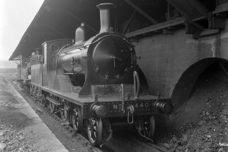 LSWR T3 class 440 at Nine Elms Shed, Greater London on Saturday 22 Oct 1921 - H.C. Casserley [270129]