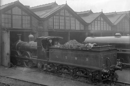 LSWR A12 class 644 at Strawberry Hill Shed, Greater London on Saturday 04 Mar 1922 - H.C. Casserley [270146]