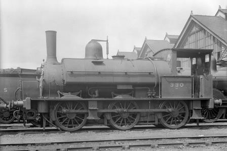 LSWR 305 class 0330 at Eastleigh Shed, Hampshire on Monday 09 Jun 1924 - H.C. Casserley [270195]
