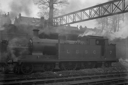 LBSCR I1 class 7 at West Croydon, Greater London on Easter Monday 13 Apr 1925 - H.C. Casserley [270270]