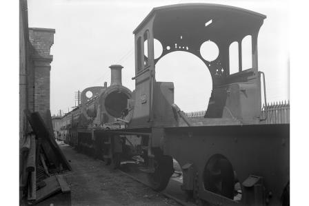 SECR G class 678 & SECR O class 375 at Ashford Works, Kent on Saturday 29 Aug 1925 - H.C. Casserley [270323]