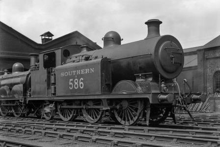 LBSCR E5x class B586 at New Cross, Greater London on Saturday 26 Jun 1926 - H.C. Casserley [270354]