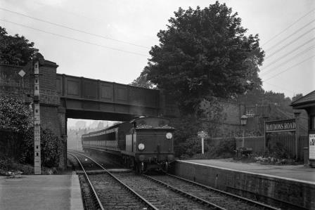 SECR H class A311 at Haydons Road Station, Greater London with the 7.06am Wimbledon - Ludgate Hill service on Thursday 12 May 1927 - H.C. Casserley [270495]