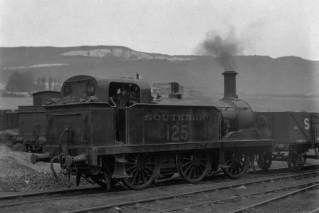 SECR R class A125 at Folkestone Junction Shed, Kent on Saturday 14 May 1927 - H.C. Casserley [270504]