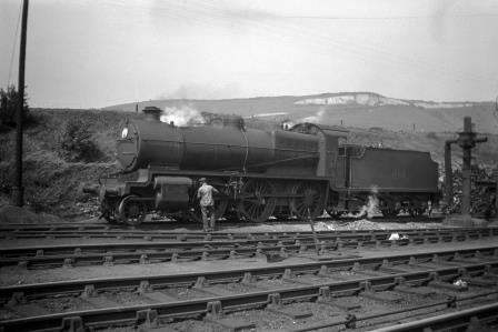 SECR N class A814 at Folkestone Junction, Kent on Saturday 14 May 1927 - H.C. Casserley [270512]