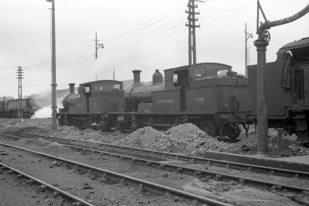SR 0415 class 3488 & SR 0415 class 3125 at Exmouth Junction Shed, Devon on Sunday 08 Jun 1947 - J.H. Aston [275024]