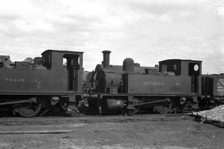SR B4 class 87 at Eastleigh Shed, Hampshire on Saturday 05 Jul 1947 - J.H. Aston [275041]