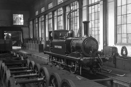 SR A1X class 2640 at Eastleigh Works, Hampshire on Saturday 05 Jul 1947 - J.H. Aston [275044]