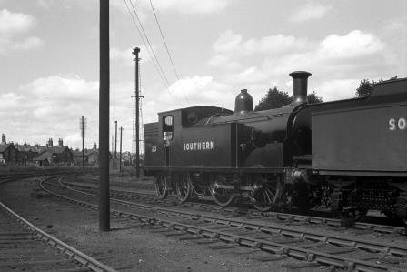 SR M7 class 23 at Eastleigh Shed, Hampshire on Saturday 26 Jul 1947 - J.H. Aston [275083]