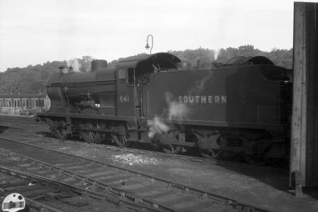 SR Q class 541 at Tunbridge Wells West Shed, East Sussex on Wednesday 17 Sep 1947 - J.H. Aston [275129]